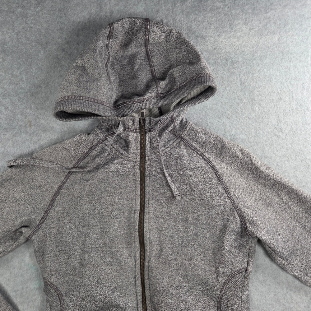 Patagonia Hoodie Women Small Grey Full Zip Marled Organic Cotton Blend